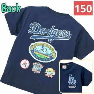 メジャーリーグベースボール(MLB)の★新品★150 ドジャース Tシャツ キッズ 半袖 メジャーリーグ MLB 紺(Tシャツ/カットソー)