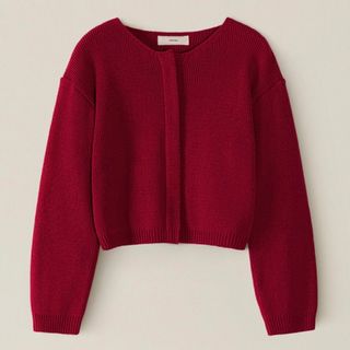 OHOTORO - 最終値下げ OHOTORO Hidden Crop Cardigan