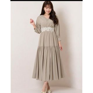 ハーリップトゥ(Her lip to)のherlipto  Leaf Lace Motif Tiered Dress (ロングワンピース/マキシワンピース)