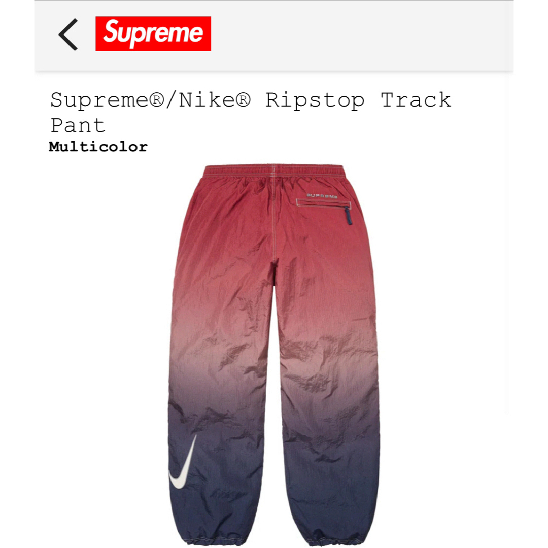 Supreme(シュプリーム)のSUPREME nike Ripstop Track Pant M マルチカラー メンズのパンツ(その他)の商品写真