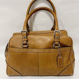 コーチ(COACH)のcoach コーチハンプトンズレザーサッチェル　ハンドバッグ　レディース(ハンドバッグ)