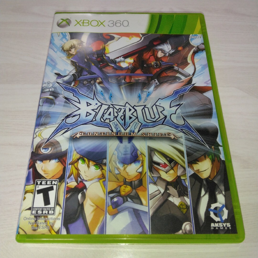 Xbox360(エックスボックス360)の北米版 BLAZBLUE CONTINNUM SHIFT エンタメ/ホビーのゲームソフト/ゲーム機本体(家庭用ゲームソフト)の商品写真