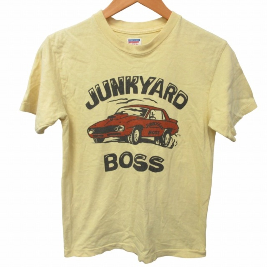 ダブルワークス ウェアハウス Tシャツ カットソー 半袖 黄 XS ■GY31 メンズのトップス(Tシャツ/カットソー(半袖/袖なし))の商品写真