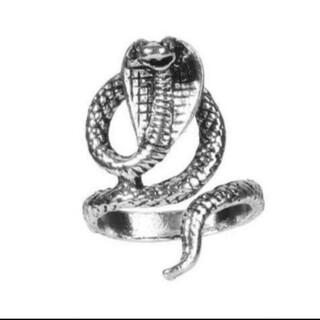 2497 蛇 リング 指輪 シルバー スネーク メンズ 爬虫類 コブラ蛇の指(リング(指輪))