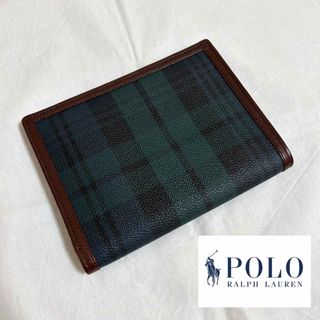 ポロラルフローレン(POLO RALPH LAUREN)のpolo ralph lauren ブラックウォッチ 財布(折り財布)