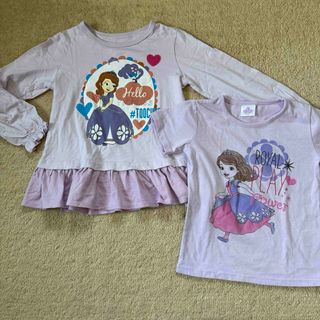 ディズニー(Disney)のディズニー　小さなプリンセス　ソフィア　Tシャツ　ロンT セット(Tシャツ/カットソー)