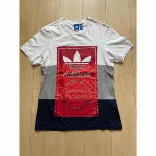 アディダス(adidas)のadidas アディダス　 半袖Tシャツ Tシャツ ホワイト 白プリントTシャツ(Tシャツ(半袖/袖なし))