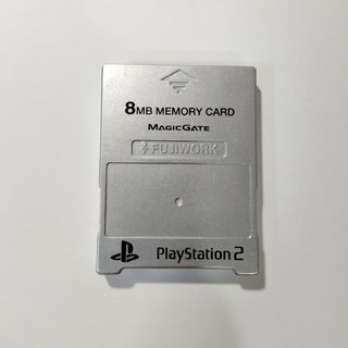 PlayStation2 - PS2 メモリーカード FUJIWORK シルバー