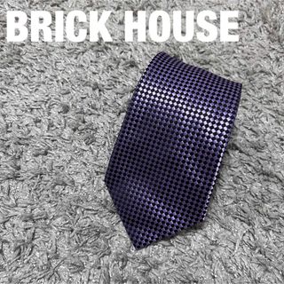 ブリックハウスバイトウキョウシャツ(BRICK HOUSE by Tokyo Shirts)のメンズ　ネクタイ　BRICK HOUSE チェック柄　絹　ビジネス　フォーマル(ネクタイ)