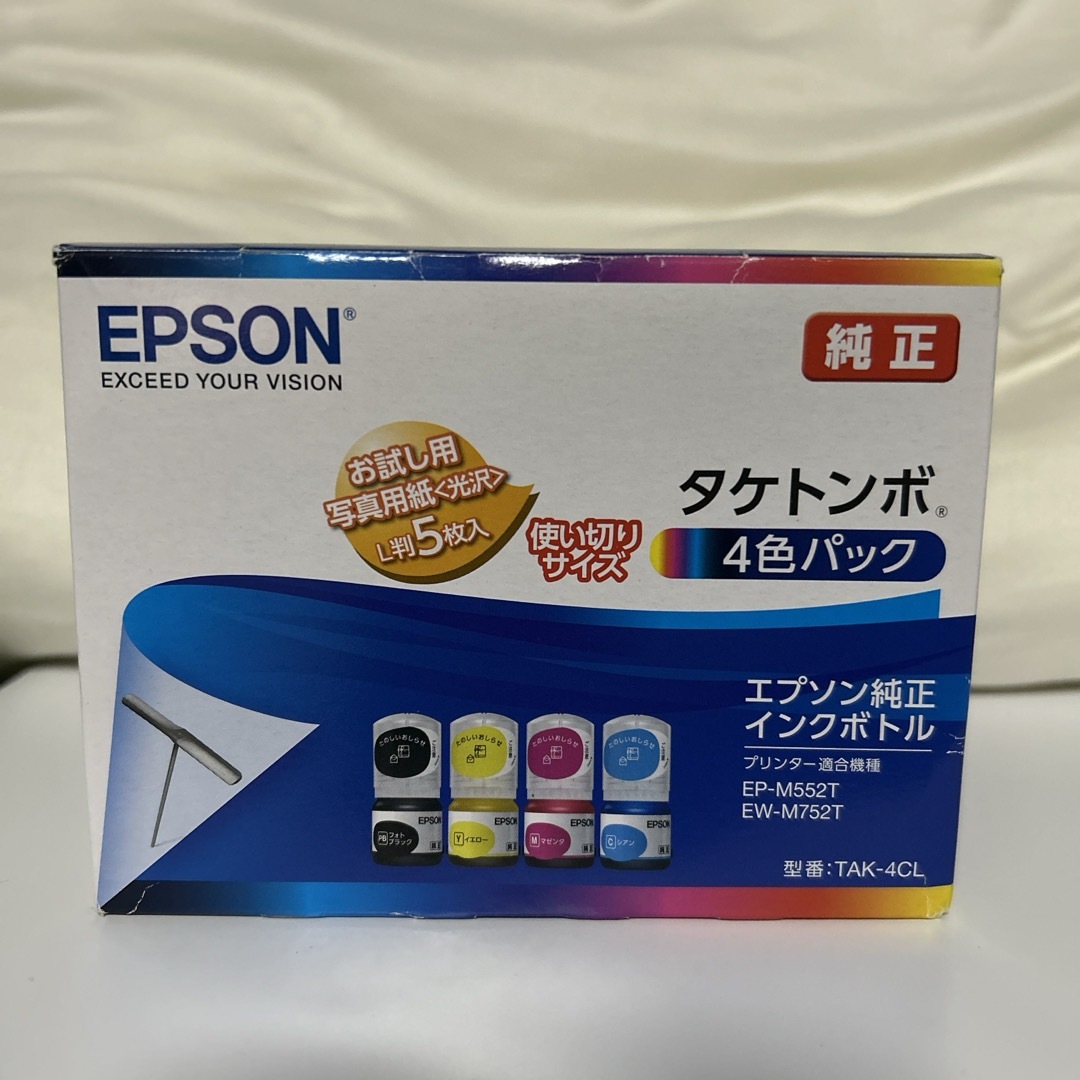 EPSON インクカートリッジ  TAK-4CL タケトンボ インテリア/住まい/日用品のオフィス用品(その他)の商品写真