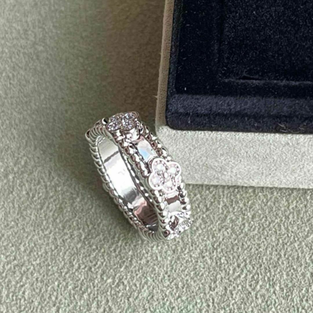 最高品質　ホワイトゴールド 12号リング  CZダイヤモンド　指輪 モアナサイト レディースのアクセサリー(リング(指輪))の商品写真