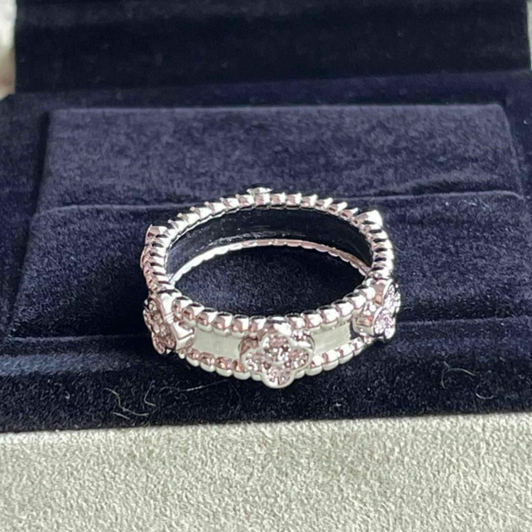 最高品質　ホワイトゴールド 12号リング  CZダイヤモンド　指輪 モアナサイト レディースのアクセサリー(リング(指輪))の商品写真
