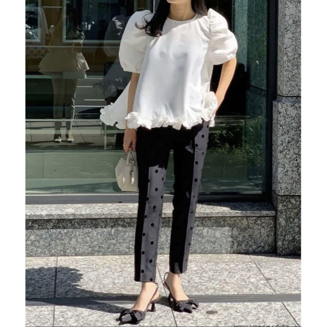 fitmore フィットモア フロッキードット ハート トップス パンツ セット fitmore フィットモア フロッキードット ハート トップス パンツ セット