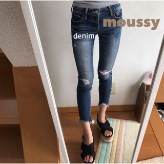 マウジー(moussy)のmoussy ダメージデニム  SLY rienda resexx GYDA(デニム/ジーンズ)