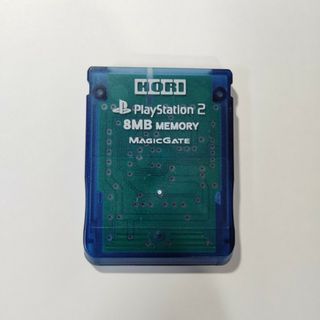 プレイステーション2(PlayStation2)のPS2 メモリーカード ホリ電機 スケルトンブルー(その他)