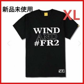 新品未使用　WIND　AND　SEA　×　#FR2　コラボ　Tシャツ 黒 XL