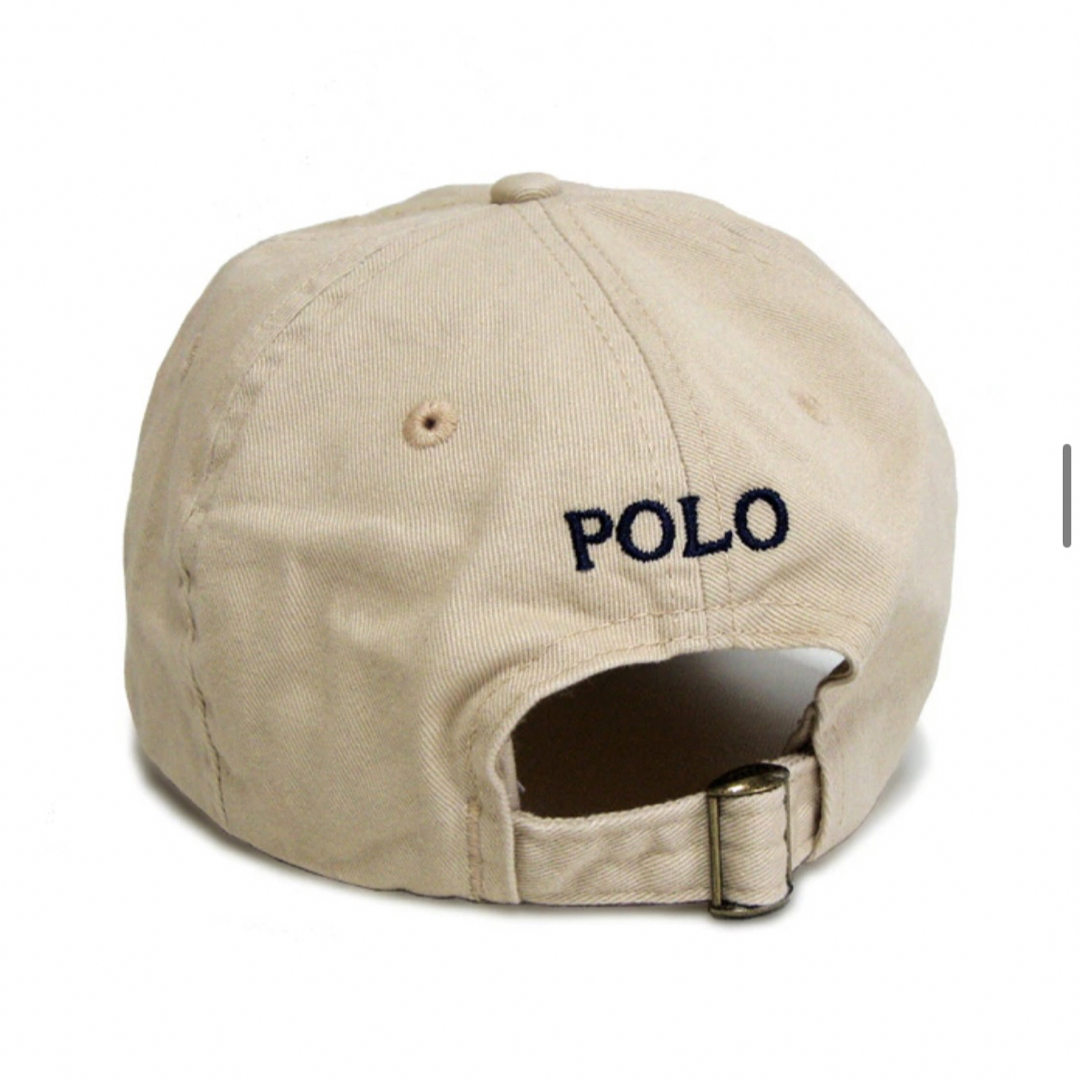 POLO RALPH LAUREN(ポロラルフローレン)のポロラルフローレン  新品　キャップ　帽子　ロゴ　刺繍　ベージュ レディースの帽子(キャップ)の商品写真