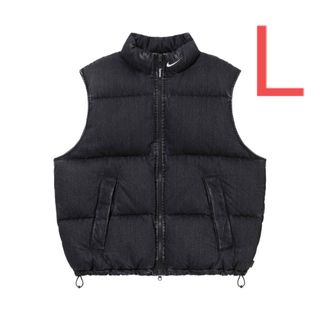 Supreme x Nike Denim Puffer Vest Black L(ダウンベスト)