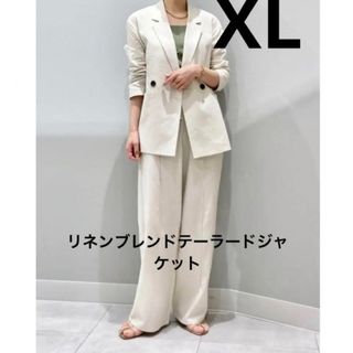 GU - 美品【GU】リネンブレンドテーラードジャケット