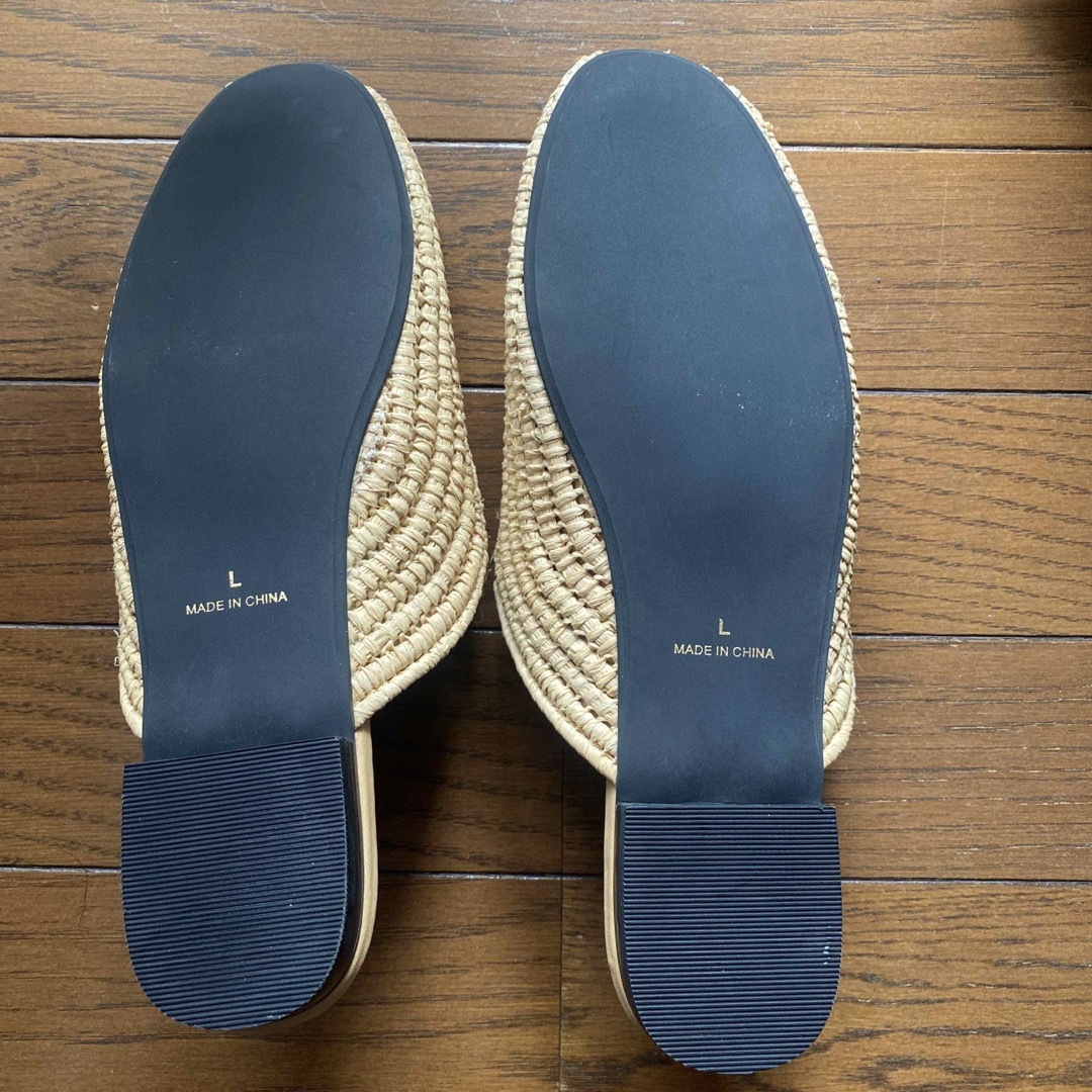 moussy(マウジー)のMOUSSY  マウジー　STRAW SLIP ON ローファー　サンダル レディースの靴/シューズ(サンダル)の商品写真