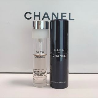 シャネル(CHANEL)の【シャネル】⭐️ブルードゥ シャネル EDP トラベル スプレイ 本体&レフィル(香水(男性用))