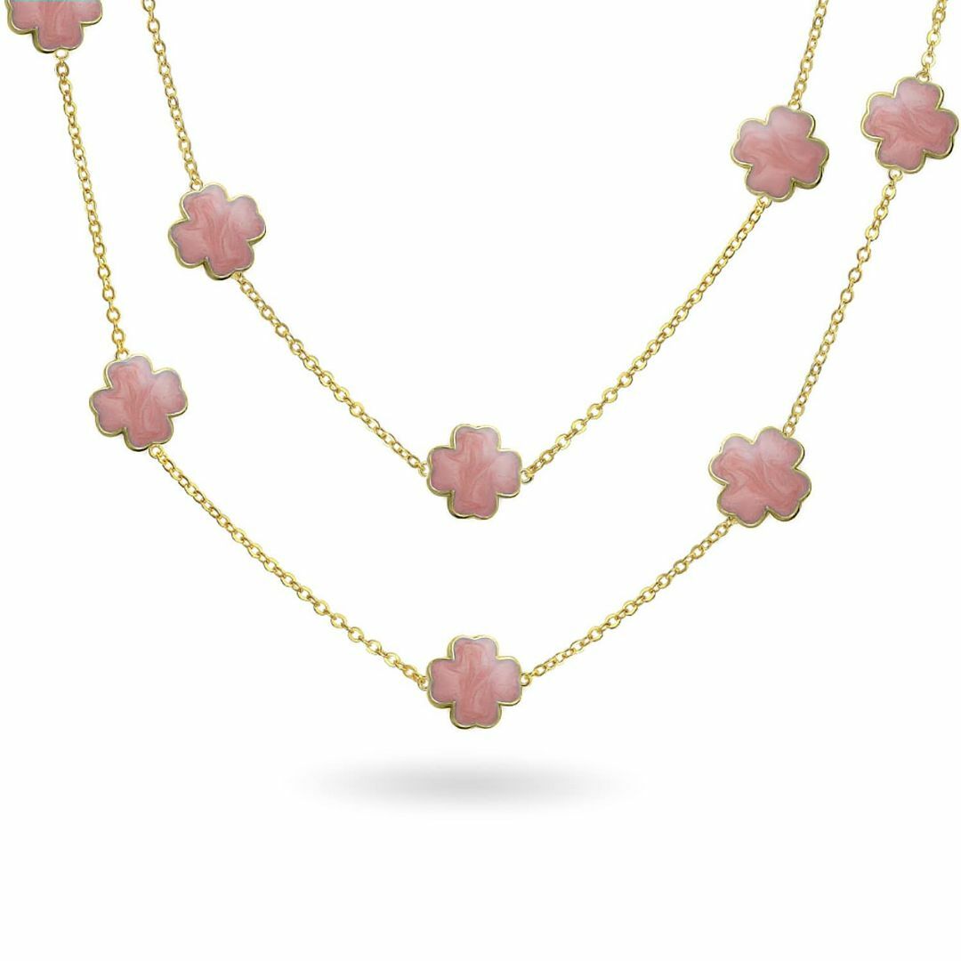 【色: ピンク】[Bling Jewelry] ホワイトピンクアクアブルーブラッ レディースのアクセサリー(その他)の商品写真