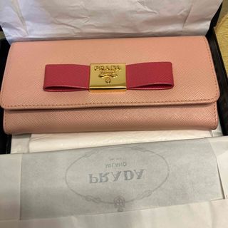 プラダ(PRADA)の新品未使用プラダリボン付き長財布(財布)