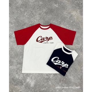 ローリーズファーム(LOWRYS FARM)のLOWRYSFARM  店舗限定  カープラグランTシャツ  RED【完売】(Tシャツ(半袖/袖なし))