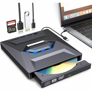 xunbida CD/DVDドライブ 外付け USB3.0&Type-c(DVDプレーヤー)