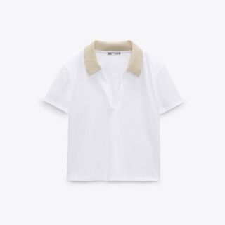 ザラ(ZARA)の【ZARA】リブポロシャツ(Tシャツ(半袖/袖なし))