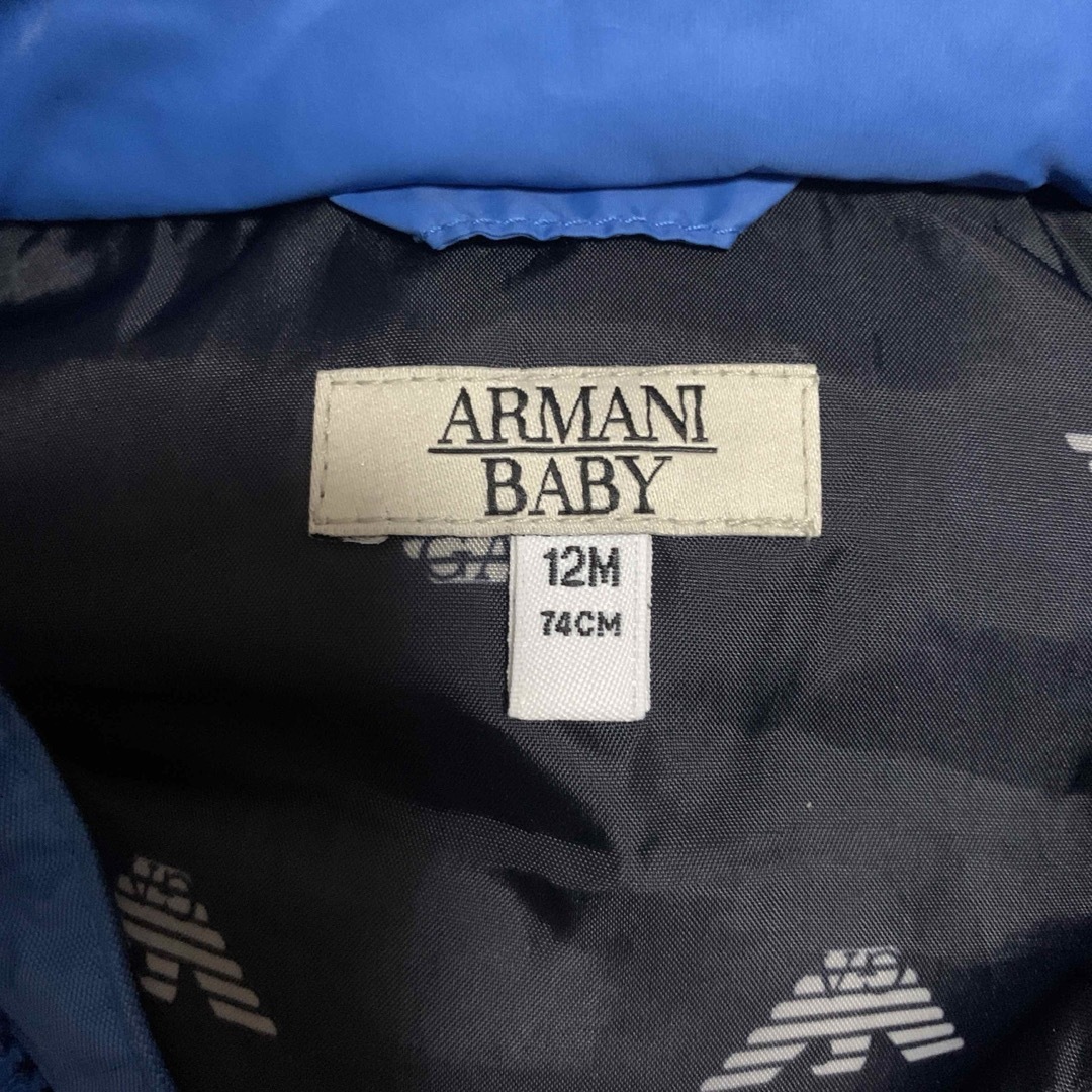 Armani(アルマーニ)のARMANI Baby ダウンベスト12M74センチ キッズ/ベビー/マタニティのベビー服(~85cm)(その他)の商品写真