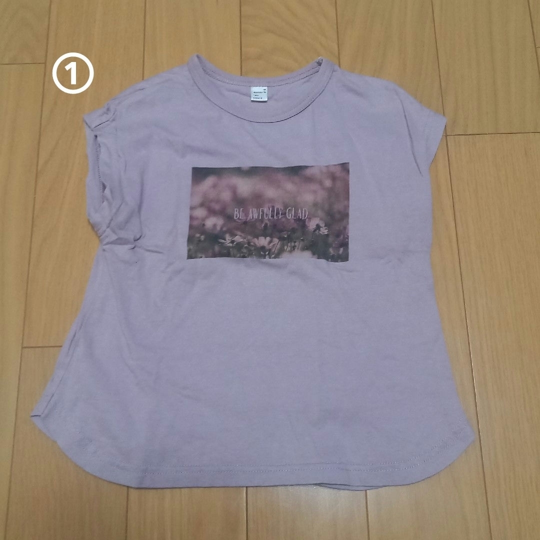 UNIQLO(ユニクロ)の半袖　110cm　五枚セット キッズ/ベビー/マタニティのキッズ服女の子用(90cm~)(Tシャツ/カットソー)の商品写真