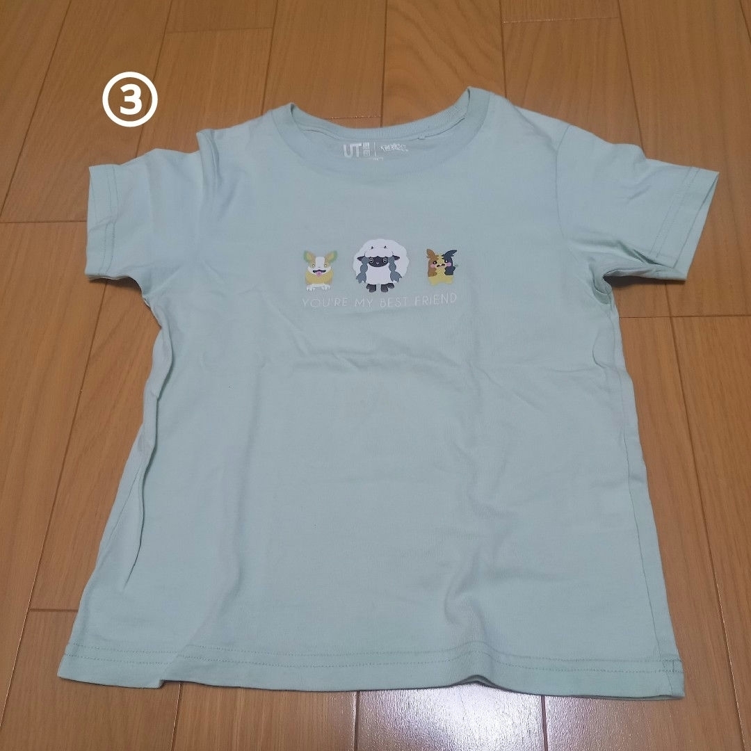 UNIQLO(ユニクロ)の半袖　110cm　五枚セット キッズ/ベビー/マタニティのキッズ服女の子用(90cm~)(Tシャツ/カットソー)の商品写真