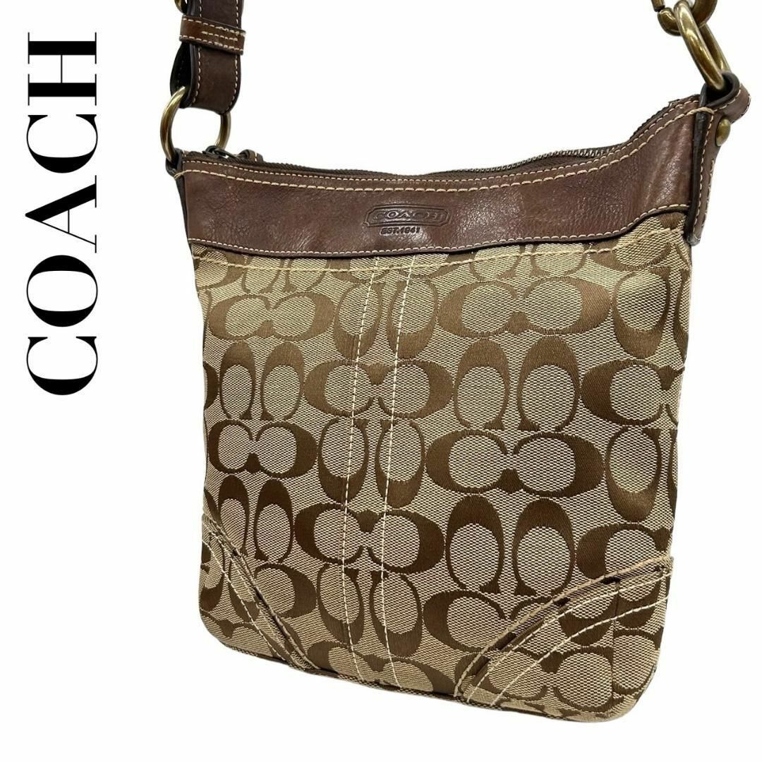 COACH(コーチ)のCOACH コーチ　s76　斜め掛け　10402　バケツ型　ショルダーバッグ　茶 レディースのバッグ(ショルダーバッグ)の商品写真