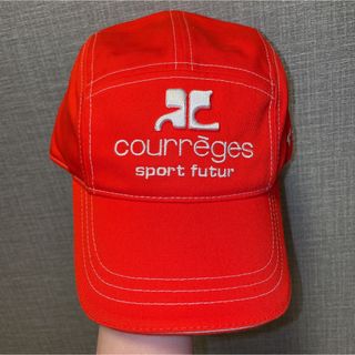 Courreges - 希少 激レア Courreges レッド 赤 キャップ 帽子 Y2K