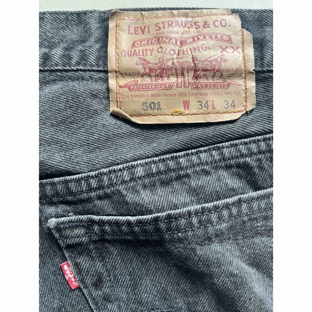 Levi's(リーバイス)のLevi's/501/USA/ブラックデニム/米国製/90's/W34xL34 メンズのパンツ(デニム/ジーンズ)の商品写真