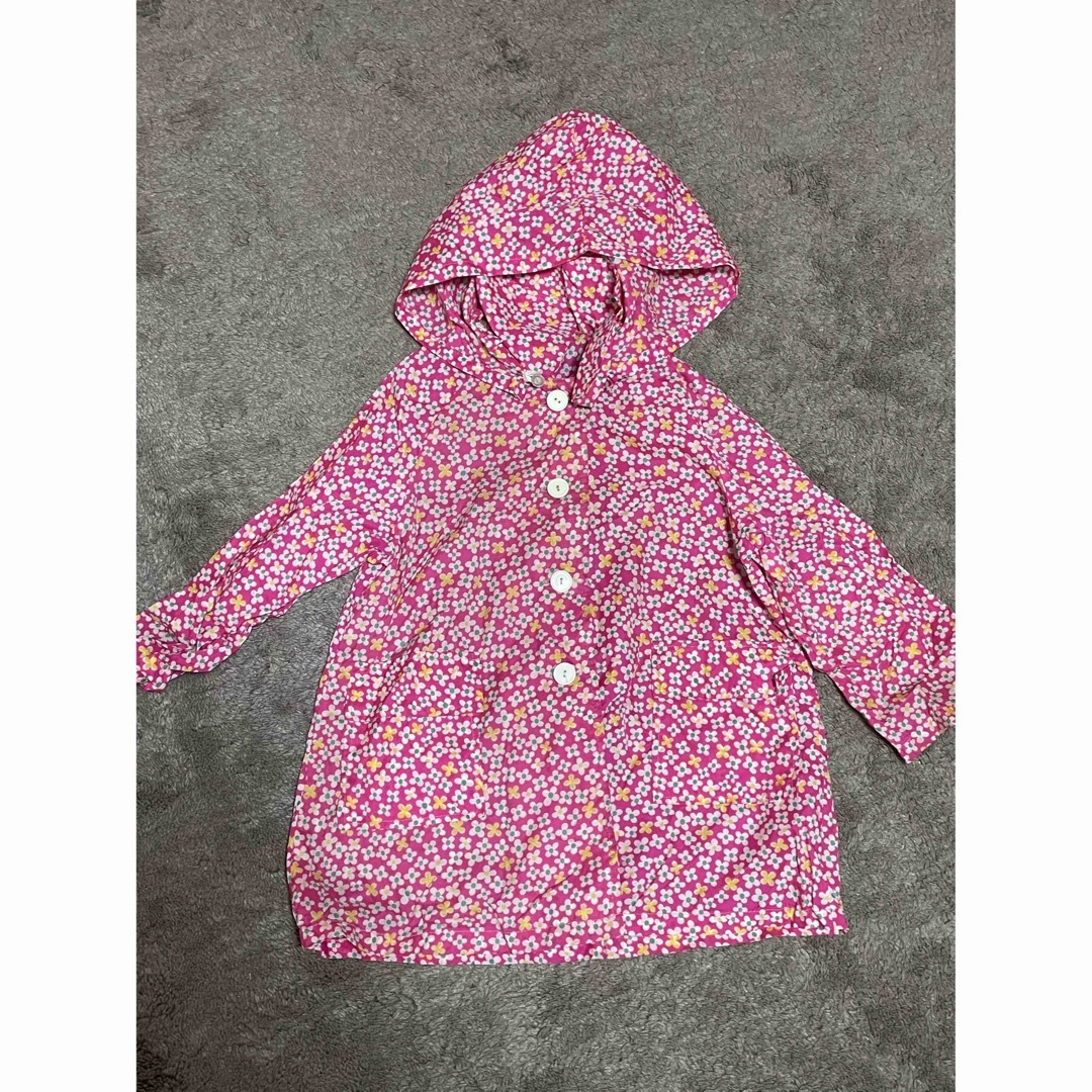 レトロ　レインコート　子供服　ビンテージ　カッパ キッズ/ベビー/マタニティのキッズ服女の子用(90cm~)(その他)の商品写真