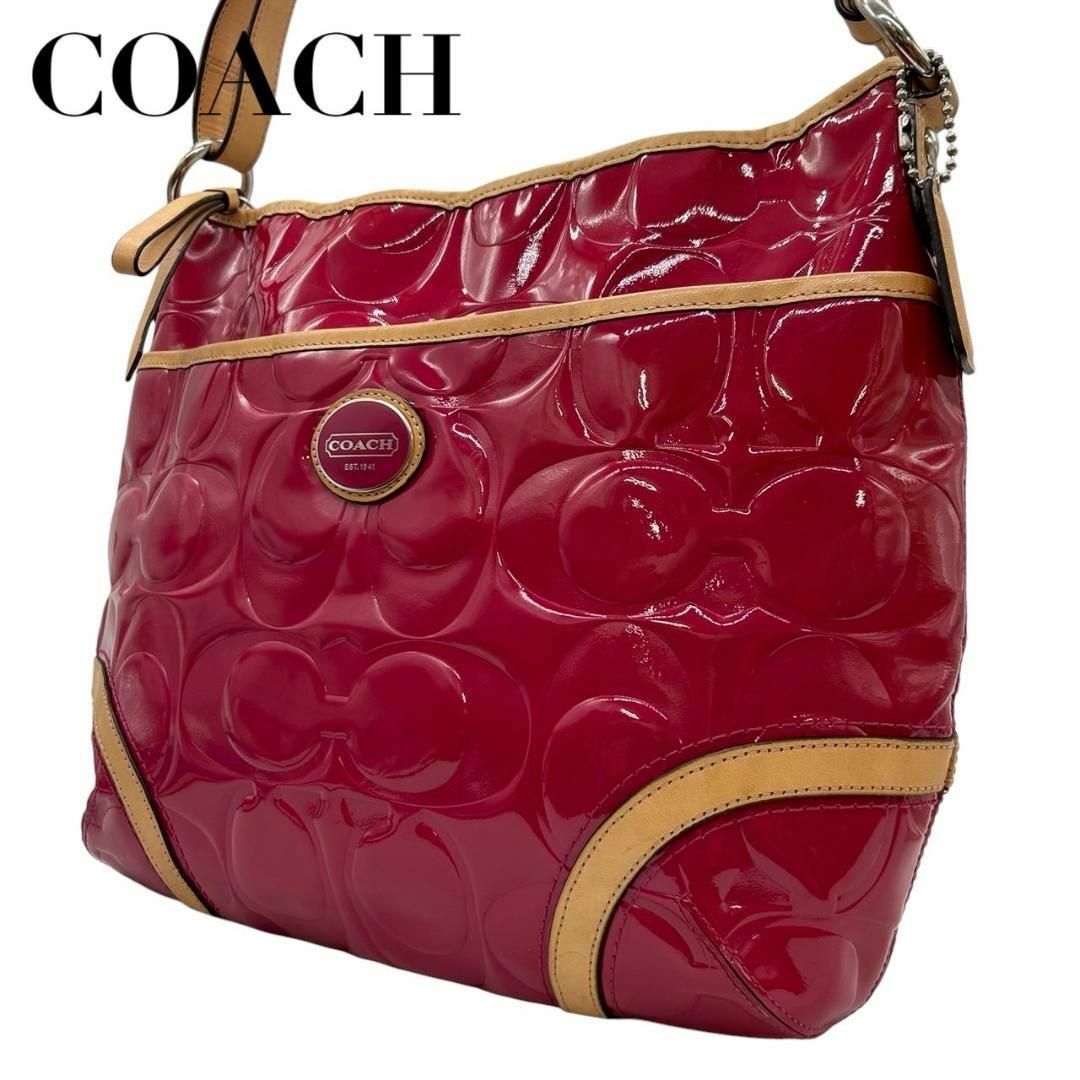 COACH(コーチ)のCOACH コーチ　s76　斜め掛け　f20022　ショルダーバッグ　エナメル レディースのバッグ(ショルダーバッグ)の商品写真