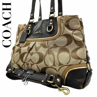 コーチ(COACH)のCOACH コーチ　s76　肩掛け　f17446　トートバッグ　2way　茶(トートバッグ)