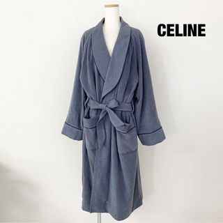 セリーヌ(celine)の【美品】CELINE ガウンコート トリオンフ ハイブランド トリオンフ刺繍(その他)