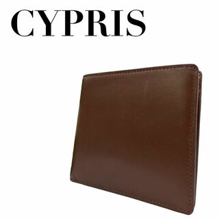 キプリス(CYPRIS)の未使用品 CYPRIS キプリス　M3　二つ折り財布　レザー　ウォレット　茶(折り財布)