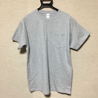 GILDAN - 新品 GILDAN ギルダン 半袖Tシャツ ポケット付き グレー L