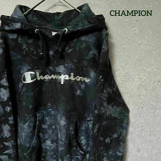 チャンピオン(Champion)のCHAMPION チャンピオン パーカー リバースウィーブ タイダイ 総柄 S(パーカー)