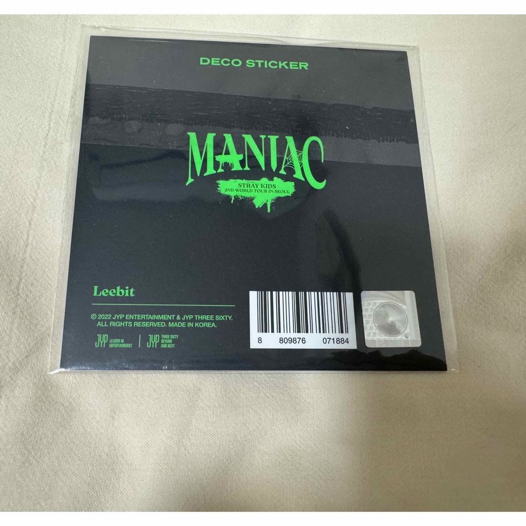 Stray Kids(ストレイキッズ)の未開封　MANIAC ソウル　デコステッカー　LEEBIT リービット エンタメ/ホビーのタレントグッズ(アイドルグッズ)の商品写真