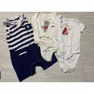 ベビーギャップ(babyGAP)のベビーギャップ　くまさん　ロンパース　セット(ロンパース)