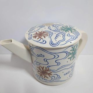 御室窯 仁清写 海松波 水次  片口 水注 茶道具 茶器 陶印 陶器 工芸品(陶芸)