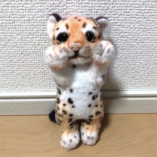 たっちいZOO ヒョウ ぬいぐるみ ボールチェーン マスコット プライズ(キャラクターグッズ)