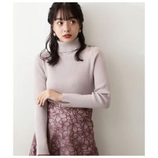 プロポーションボディドレッシング(PROPORTION BODY DRESSING)のECOVEROタートルネックリブニット(ニット/セーター)