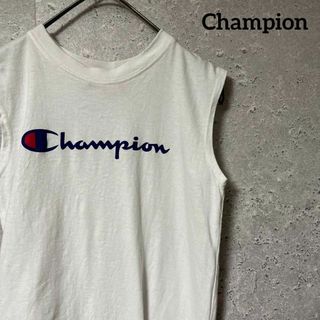 チャンピオン(Champion)のChampion チャンピオン Tシャツ ノースリーブ 胸ロゴ コットン S(タンクトップ)