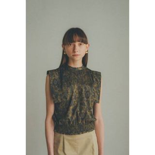 クラネ(CLANE)のCLANE  CHINTZ FLOWER SQUARE SLEEVE TOPS (シャツ/ブラウス(半袖/袖なし))